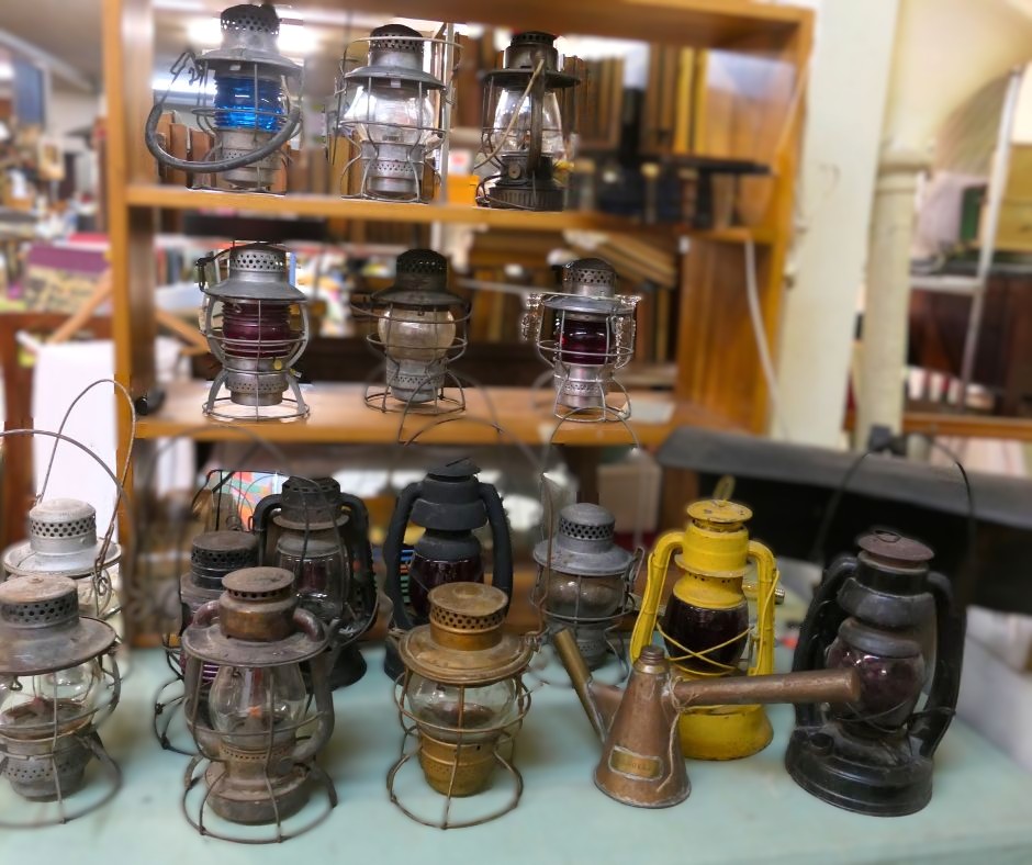 Sunday March 23rd 1:00pm Online Only Auction - Railroad Lanterns, Signs, Baskets, Decoys, and More!